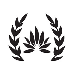 Fototapeta premium laurel wreath set
