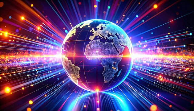 Digital signals traverse vast distances effortlessly.  