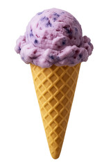 Delicious blueberry yogurt cone dessert sweet treat transparent png