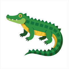 Fototapeta premium Nile crocodile silhouette vector