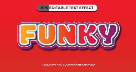Funky Editable Vector Text Effect