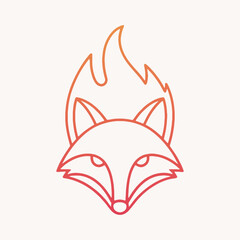 Inferno Fox The Blazing Emblem of Agility vector file