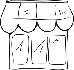 A simple storefront displays a welcoming entrance with arched windows.