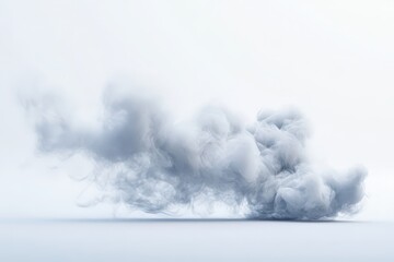 Abstract depiction of a swirling, grey cloud formation.