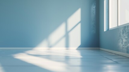 The empty sunlit room