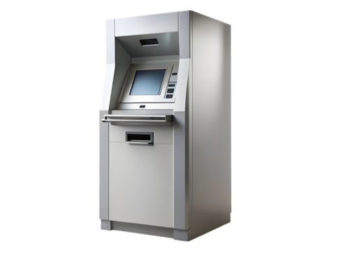 Modern ATM Machine: High-Resolution Stock Photo