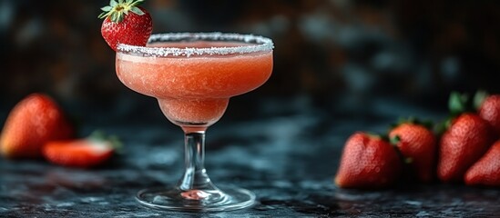Refreshing Strawberry Margarita Cocktail
