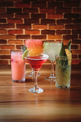 Sweet and delicious cocktails with berries