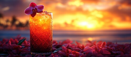 Tropical Sunset Cocktail: A Beachside Elixir