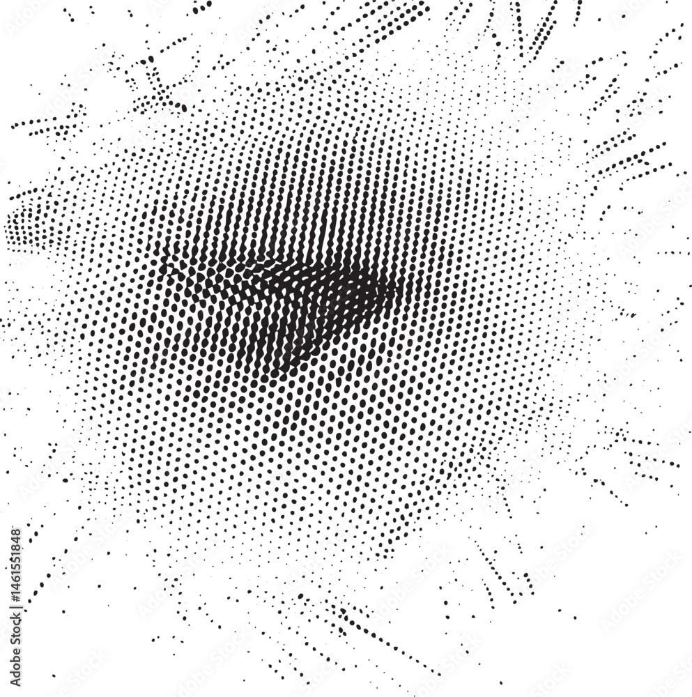 Poster a close-up displays a textured abstract representation of an eye.