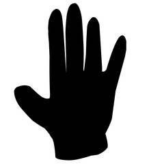 Fototapeta premium Rubber Glove Silhouette 