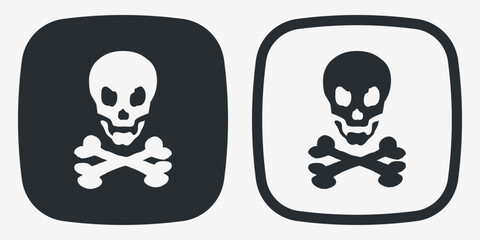 Fototapeta premium Danger, Warning, Caution. Hazard Signs and Symbols. Vector Icons