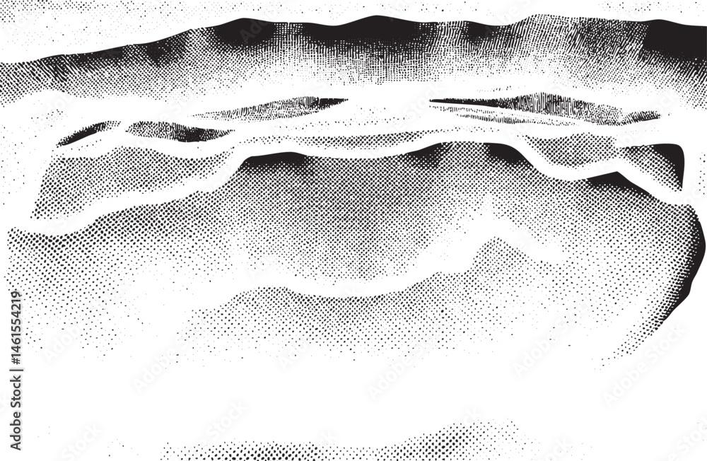Poster a textured undulating surface creates a dynamic visual