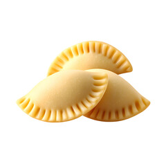 Pierogi isolated on white background