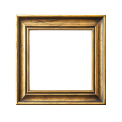 Square antique gold picture frame