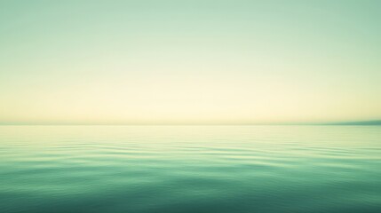 Obraz premium A tranquil green gradient background with a peaceful, serene transition between shades, evoking harmony and balance