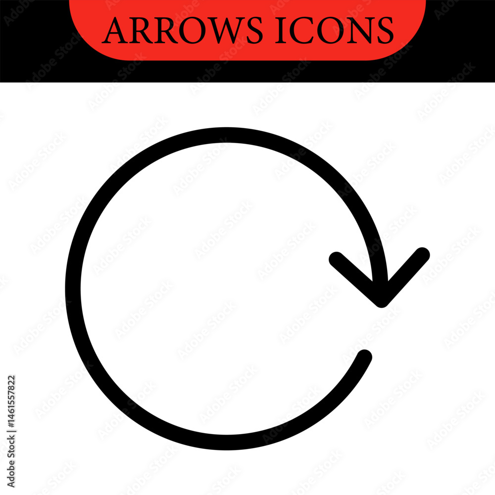 Poster arrows big black set of web icons in line style. arrow collection signs for web and mobile app. arro