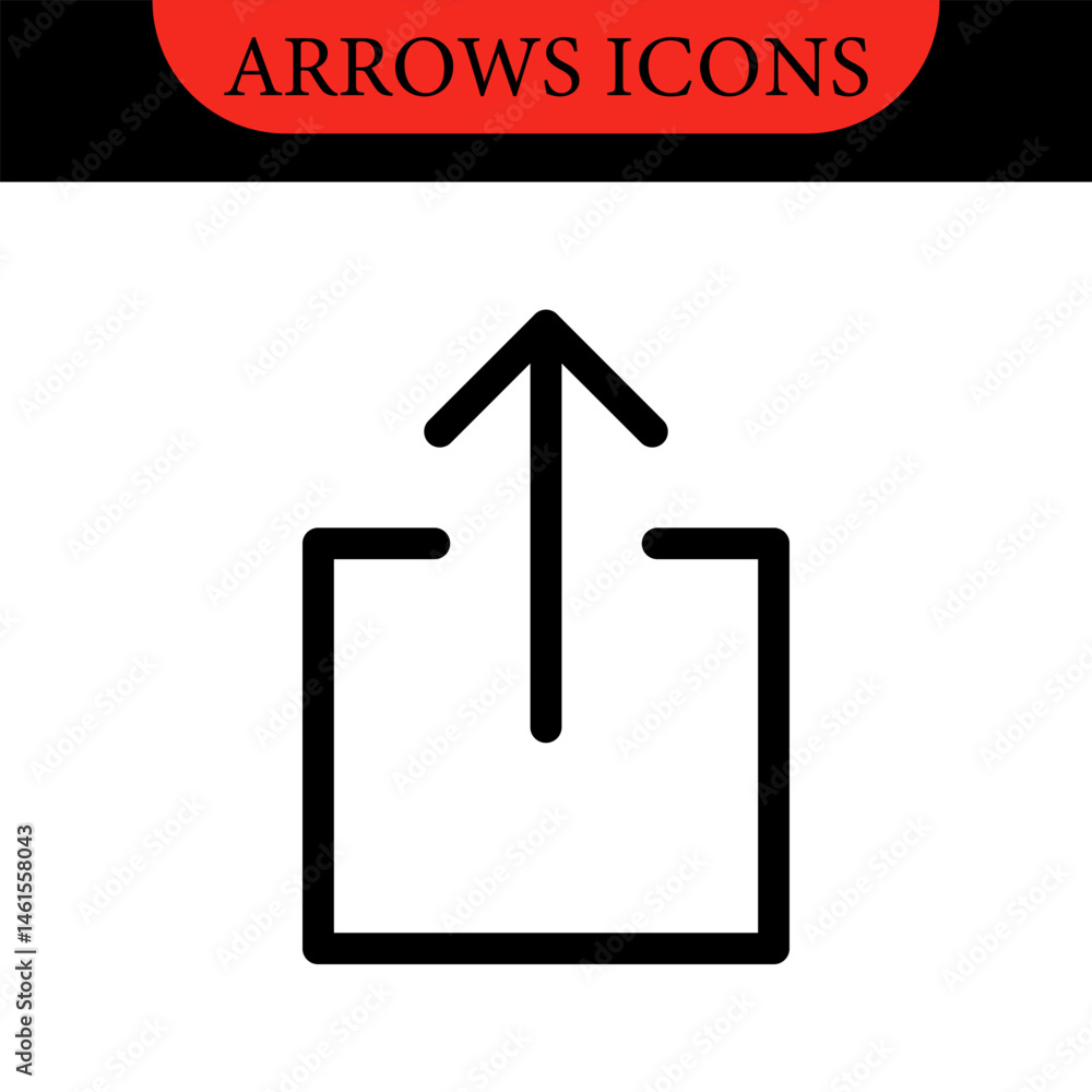 Aufkleber arrows big black set of web icons in line style. arrow collection signs for web and mobile app. arro