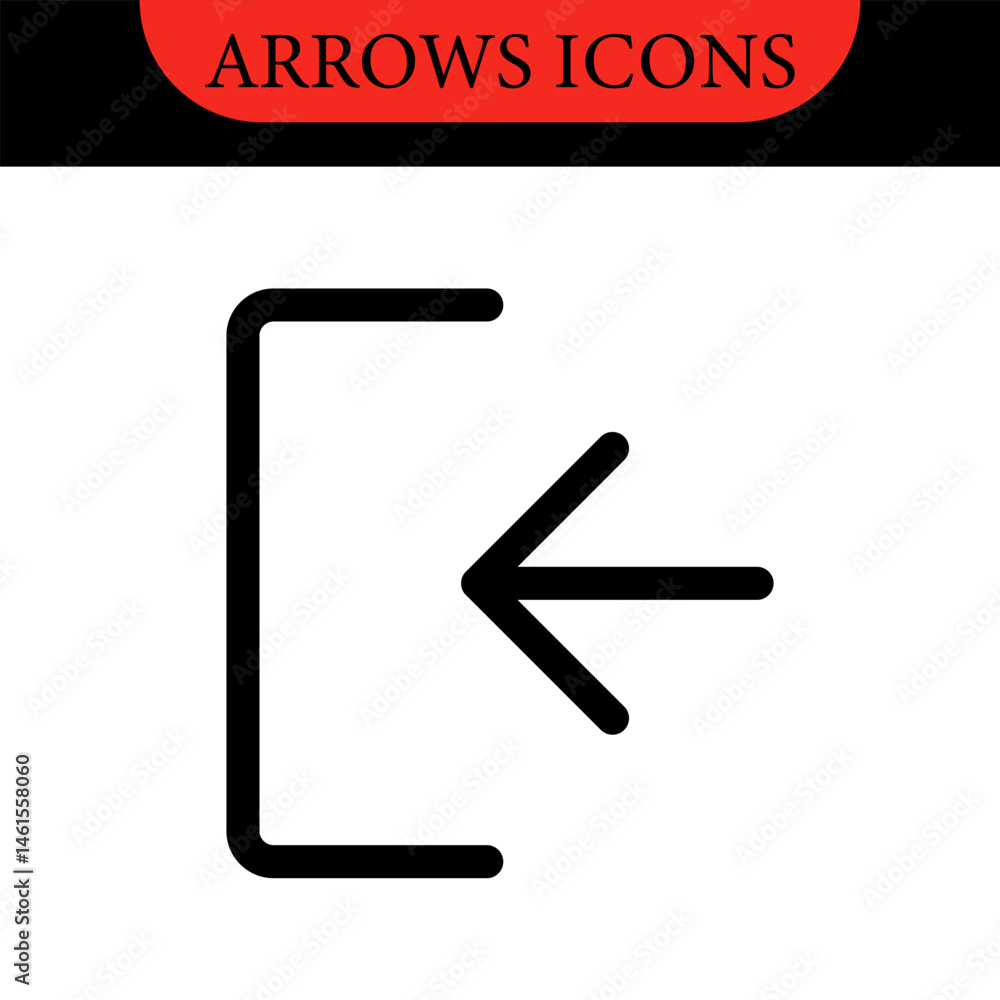 Aufkleber arrows big black set of web icons in line style. arrow collection signs for web and mobile app. arro