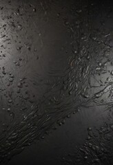 Fototapeta premium Deeply etched, blackened metal with visible grain and pitting, iron, background, dark