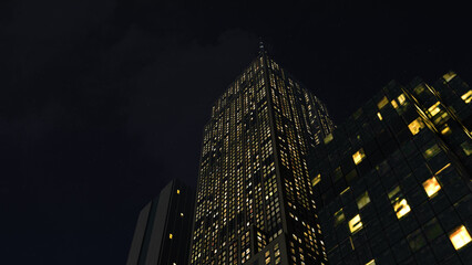 Nighttime Blackout Showing Power Cut Impact