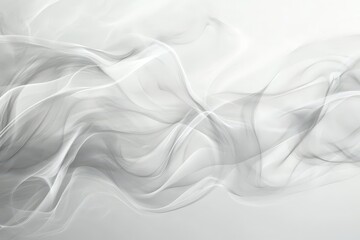 Obraz premium Abstract grayscale design with flowing, smoky lines.