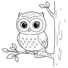 Nurturing Owls: A Heartwarming Parent-Child Embrace