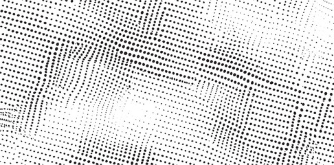 A dynamic abstract of intersecting white dots on a black background.