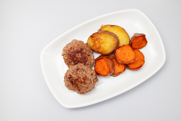 Homemade fried meatballs