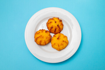 Coconut cookies on small plate