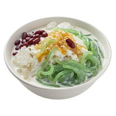 Delicious Cendol Dessert Recipe and How to Make isolated on Transparent Background