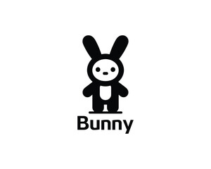Modern playful bunny logo for kids brand logos
