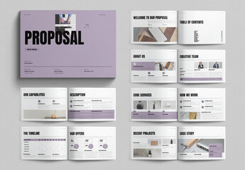Project Proposal Layout Design Template Landscape