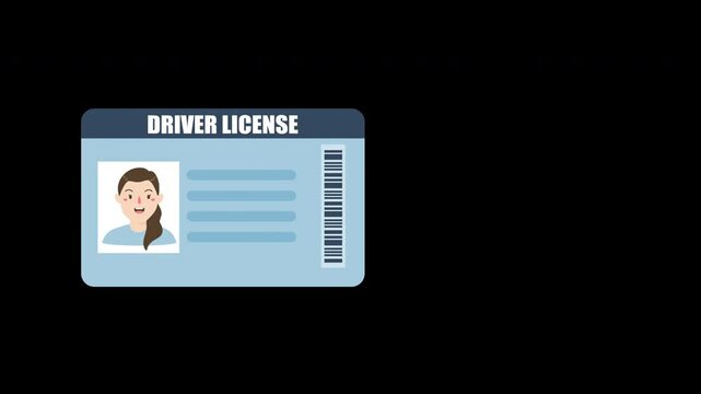 Driver license, dentification or ID card template