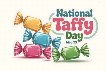 Celebrate National Taffy Day May 23 Sweet Treats Colorful Candies Delicious Taffy Yummy Candy Festive Fun Sugar Rush