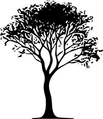 tree silhouette vector