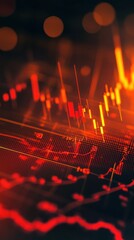 Fototapeta premium Financial market trends