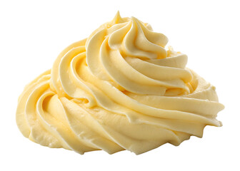 Creamy and smooth buttercream swirl perfect for desserts