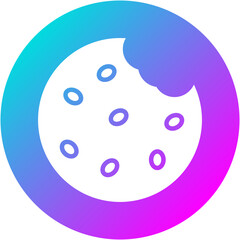 Obraz premium Oat Cookies Icon