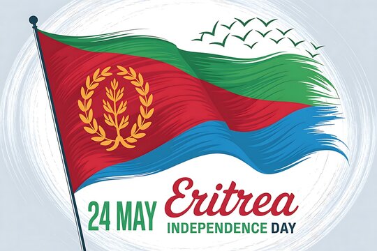 Eritrea Independence Day Celebrate 24 May with the waving flag birds and national pride Eritrea s freedom and journey