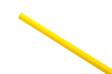 EcoFriendly Yellow Paper Straw Close Up