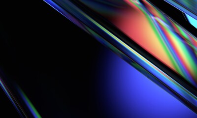 Fototapeta na wymiar Abstract iridescent background design, 3d render