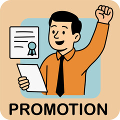 Businessman Celebrating Promotion