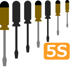 5S活動のグラフィック素材イラスト