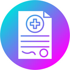 Fototapeta premium Medical Consent Icon