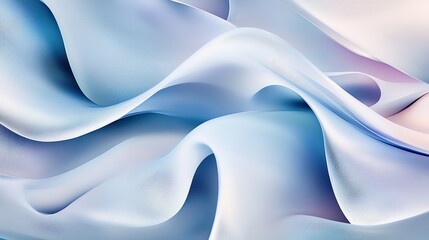 Obraz premium Soft, flowing fabric with pastel shades.