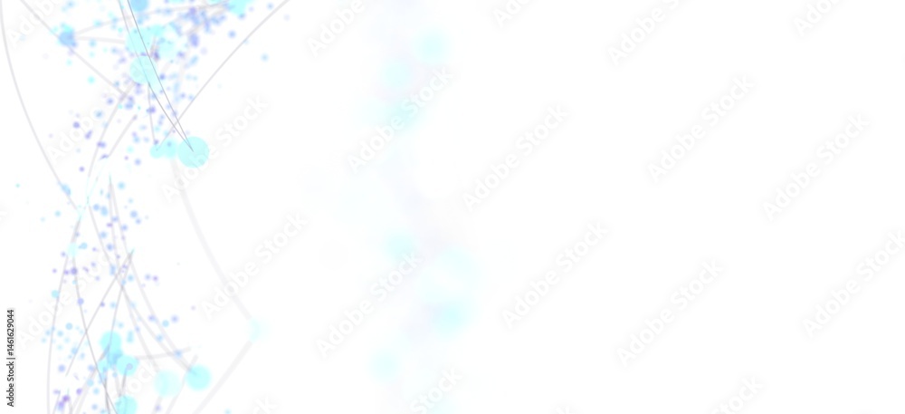 Poster beautiful abstract background with white and blue particles. perfect for websites, presentations, an