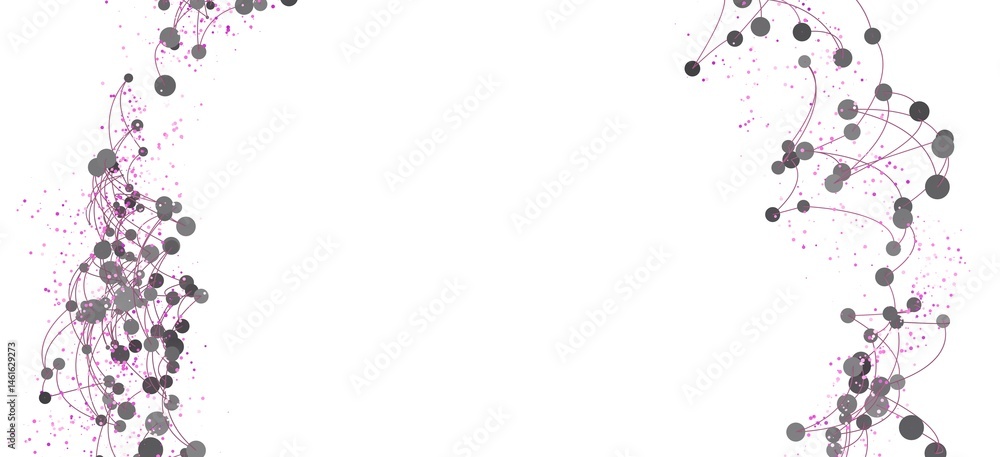 Poster Abstract background image featuring a network of connected dots and lines. Ideal for technology, science, and communication concepts.