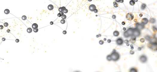 Stock photo of abstract network connections.  Ideal for technology, science, and communication concepts.