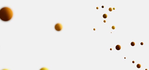 Abstract background with golden and brown spheres. Perfect for design projects.